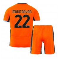 Otroški Nogometni dresi Inter Milan Henrikh Mkhitaryan #22 Tretji 2023-24 Kratek Rokav (+ Kratke hlače)